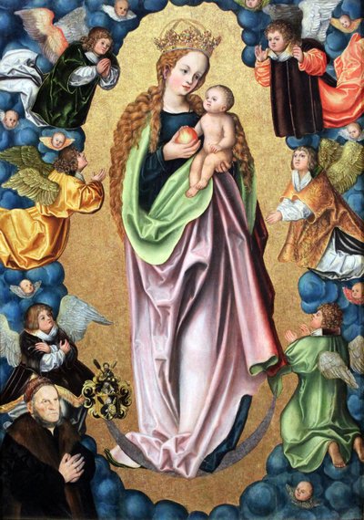 Madonna op de Maansikkel door Lucas Cranach the Elder